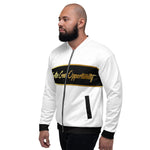 Fall of Sacrifice | Black and Gold Bomber Jacket