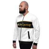 Fall of Sacrifice | Black and Gold Bomber Jacket