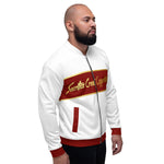 Fall of Sacrifice | Red and Gold Bomber Jacket