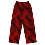 Fall of Sacrifice | Red wide-leg pants