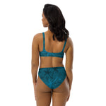 Summer of Sacrifice Blue Recycled high-waisted bikini