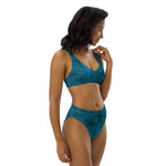 Summer of Sacrifice Blue Recycled high-waisted bikini