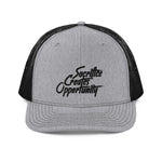 SCO Black Logo Trucker Cap